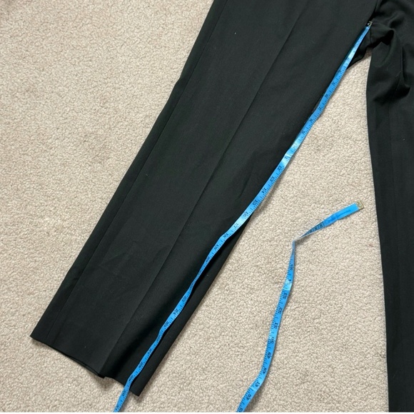 NEW Lafayette 148 Barrow Pants Flat Front Olive Green Double Face Luxe Wool Sz 8 - Picture 11 of 15